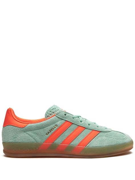 adidas gazelle indoor verde y naranja|adidas gazelle green.